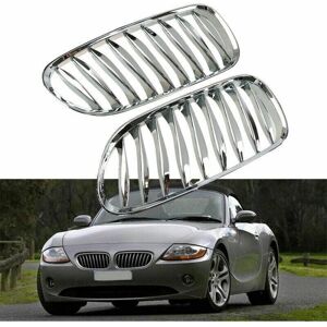 Tlily - Front Fence Grill Grille abs Chrome for Z4 E85 E86 2003-2009 51117117757 51117117758 Tlily - Front Fence Grill Grille abs Chrome for Z4 E85 E86 2003-2009 51117117757 51117117758