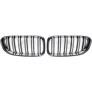 Tlily - Front Kidney Double Line Grille Sport Grill Replacement For- 6 Series F06 F12 F13 Chrome+Black Tlily - Front Kidney Double Line Grille Sport Grill Replacement For- 6 Series F06 F12 F13 Chrome+Black