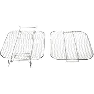 GROOFOO Fryer Rack 2 Layer Stainless Steel Dishwasher Safe Fryer Grilling Rack for AG301 AG302 AG400 GROOFOO Fryer Rack 2 Layer Stainless Steel Dishwasher Safe Fryer Grilling Rack for AG301 AG302 AG400