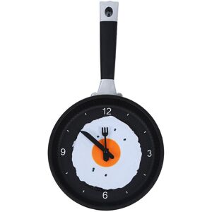 Tlily - Frying Pan Clock with Fried Egg - Novelty Hanging Kitchen Cafe Wall Green Tlily - Frying Pan Clock with Fried Egg - Novelty Hanging Kitchen Cafe Wall Green