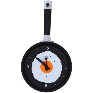 Tlily - Frying Pan Clock with Fried Egg - Novelty Hanging Kitchen Cafe Wall Green Tlily - Frying Pan Clock with Fried Egg - Novelty Hanging Kitchen Cafe Wall Green