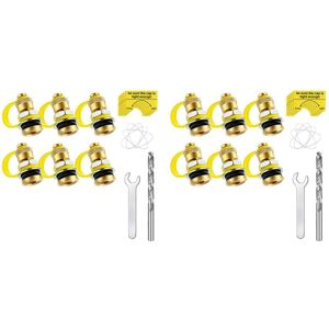 Tlily - Fuel Gas Can Vent Caps, 12 Pack, Improved Fuel Vent Kit, Used for All Gas Cans, Fuel Jug Tank, Improves Flow Tlily - Fuel Gas Can Vent Caps, 12 Pack, Improved Fuel Vent Kit, Used for All Gas Cans, Fuel Jug Tank, Improves Flow