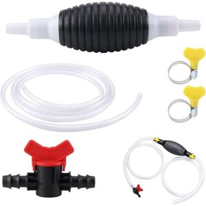 WOIYIC Fuel Hand Pump, Fuel Pump, Portable Car Hand Siphon Transfer Pump, Universal Pump, for Waterworks Liquid Fuel Diesel Gasoline Solvent with 2M Hose WOIYIC Fuel Hand Pump, Fuel Pump, Portable Car Hand Siphon Transfer Pump, Universal Pump, for Waterworks Liquid Fuel Diesel Gasoline Solvent with 2M Hose
