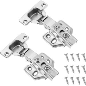 Gotrays - Full Overlay Hinges with Built-in Damper Self Closing Mechanism Hinge, for Kitchen Door Cabinets, Unfinished Gotrays - Full Overlay Hinges with Built-in Damper Self Closing Mechanism Hinge, for Kitchen Door Cabinets, Unfinished