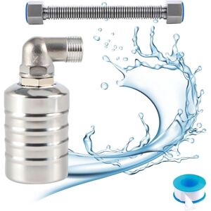 WOIYIC Fully automatic float valve in 304 stainless steel, automatic water level regulator for water tank, mini stainless steel float ball valve (plug) WOIYIC Fully automatic float valve in 304 stainless steel, automatic water level regulator for water tank, mini stainless steel float ball valve (plug)
