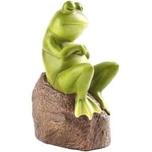 TLILY Funny Frog Garden Statues Decor, Outdoor Resin Sleeping Frogs Animal Statue, Waterproof Outside Figurines TLILY Funny Frog Garden Statues Decor, Outdoor Resin Sleeping Frogs Animal Statue, Waterproof Outside Figurines