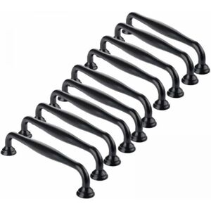 CYSLMUK Furniture Handles - 10Pcs Black Sticky Door Knobs for Kitchen Cabinet Drawer Bedroom 96mm Spacing CYSLMUK Furniture Handles - 10Pcs Black Sticky Door Knobs for Kitchen Cabinet Drawer Bedroom 96mm Spacing