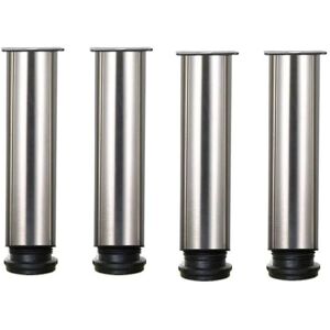 IKODM Furniture Leg Promotion - Set of 4 Stainless Steel Adjustable Height Furniture Legs for Sofa Table Cabinets - 25cm - 25cm IKODM Furniture Leg Promotion - Set of 4 Stainless Steel Adjustable Height Furniture Legs for Sofa Table Cabinets - 25cm - 25cm
