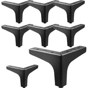 Groofoo - Furniture Legs Replacement Feet: Dresser Legs 4 Inch for Cube Storage - Metal Legs for Furniture Black Set of 8 Groofoo - Furniture Legs Replacement Feet: Dresser Legs 4 Inch for Cube Storage - Metal Legs for Furniture Black Set of 8