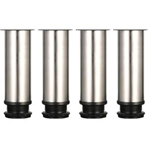 IKODM Furniture Legs, Set of 4 ASelected Furniture Legs, Adjustable Kitchen Legs ø 50 mm / Height 150 mm Round Metal Stainless Steel Sofa Leg Table Feet IKODM Furniture Legs, Set of 4 ASelected Furniture Legs, Adjustable Kitchen Legs ø 50 mm / Height 150 mm Round Metal Stainless Steel Sofa Leg Table Feet