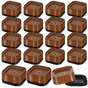 TLILY Furniture Risers Adjustable Bed Desk Leg 1.38Inch Stackable Heavy Duty Lifts Square Raising TLILY Furniture Risers Adjustable Bed Desk Leg 1.38Inch Stackable Heavy Duty Lifts Square Raising