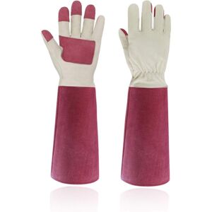 Serbia - Gants de jardinage d'élagage de roses pour hommes et femmes, gants longs anti-épines, cuir de porc - respirant et durable (grand) Serbia - Gants de jardinage d'élagage de roses pour hommes et femmes, gants longs anti-épines, cuir de porc - respirant et durable (grand)