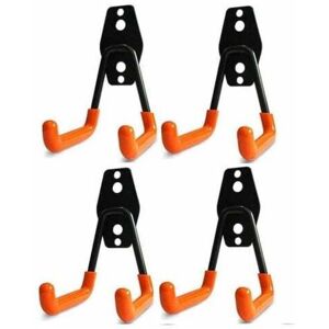 Mumu - Garage hooks, garage storage hooks, steel wall hooks with non-slip coating, sturdy racks for hanging ladders, bicycles, and garden tools. Mumu - Garage hooks, garage storage hooks, steel wall hooks with non-slip coating, sturdy racks for hanging ladders, bicycles, and garden tools.