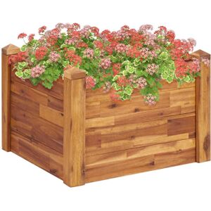 Garden Raised Bed 60x60x44 cm Solid Acacia Wood vidaXL Garden Raised Bed 60x60x44 cm Solid Acacia Wood vidaXL