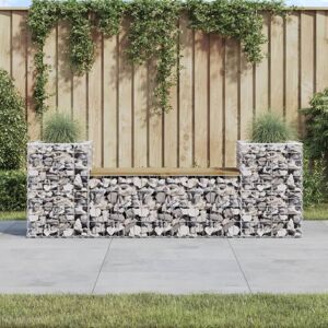 Bonnevie - Garden Bench Gabion Design 183x41x60.5 cm Impregnated Wood Pine VSVS772102 Bonnevie - Garden Bench Gabion Design 183x41x60.5 cm Impregnated Wood Pine VSVS772102