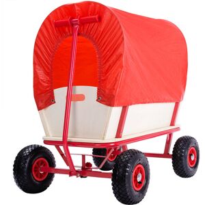 monzana Pull Along Trolley Hand Wagon Cart Garden Festival Transport XL Wheelbarrow Red monzana Pull Along Trolley Hand Wagon Cart Garden Festival Transport XL Wheelbarrow Red