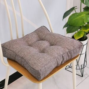 AOUGO Garden Chair Cushion Thick 10cm Soft Cotton 40x40cm for Office Dining Room Home (40x40x10cm, Gray) AOUGO Garden Chair Cushion Thick 10cm Soft Cotton 40x40cm for Office Dining Room Home (40x40x10cm, Gray)