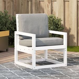 vidaXL Garden Chair White Solid Wood Pine - Garden Chair vidaXL Garden Chair White Solid Wood Pine - Garden Chair