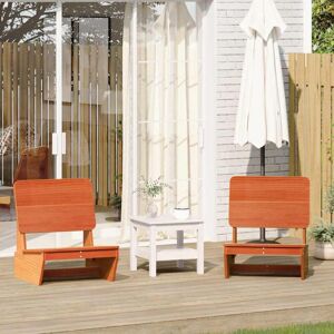 vidaXL Garden Chairs 2 pcs Rustic Pine Wood Brown vidaXL Garden Chairs 2 pcs Rustic Pine Wood Brown