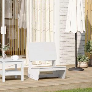 vidaXL Garden Chair White - Solid Pine Wood - 60x64x70.5 cm - Garden Chair vidaXL Garden Chair White - Solid Pine Wood - 60x64x70.5 cm - Garden Chair