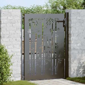 Vidaxl - Garden Gate with Lock Black 105 x 125 cm Powder-coated steel Vidaxl - Garden Gate with Lock Black 105 x 125 cm Powder-coated steel