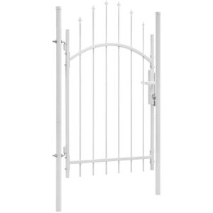 Garden Gate Steel 1x2.25 m White vidaXL Garden Gate Steel 1x2.25 m White vidaXL