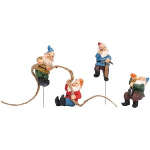 Groofoo - Garden Gnome Statue Resin Funny Cute Garden Gnomes Ornament for Patios Backyards Lawns Decoration Groofoo - Garden Gnome Statue Resin Funny Cute Garden Gnomes Ornament for Patios Backyards Lawns Decoration