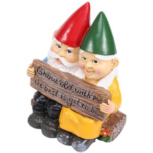 TLILY Garden Gnome Statues Resin Art Desktop Decoration Couple Outdoor Sculpture Home Decor Ornaments Gifts TLILY Garden Gnome Statues Resin Art Desktop Decoration Couple Outdoor Sculpture Home Decor Ornaments Gifts