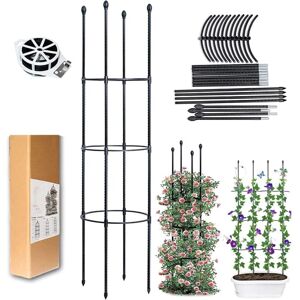 Tonchean - Garden Obelisk, Climbing Plant Support, Flower Trellis Tower Shape Garden Arch Support for Roses and Climbing Plants, Suitable for Garden, Tonchean - Garden Obelisk, Climbing Plant Support, Flower Trellis Tower Shape Garden Arch Support for Roses and Climbing Plants, Suitable for Garden,