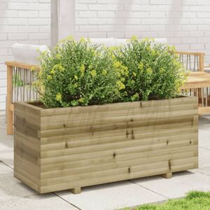 vidaXL Garden Planter - 110x40x49.5 cm Impregnated Pine Wood Outdoor Pot vidaXL Garden Planter - 110x40x49.5 cm Impregnated Pine Wood Outdoor Pot