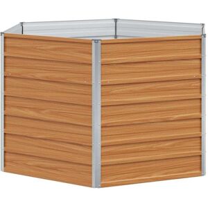 Raised Garden Bed Light Brown 129 x 129 x 77 cm vidaXL Raised Garden Bed Light Brown 129 x 129 x 77 cm vidaXL