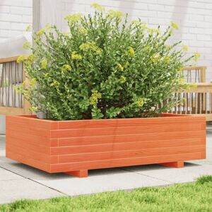 vidaXL Garden Planter Wax Brown 90x60x26.5 cm Solid Wood Pine - Garden Planter vidaXL Garden Planter Wax Brown 90x60x26.5 cm Solid Wood Pine - Garden Planter