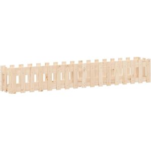vidaXL Raised Bed Picket Fence Design - Garden Planter 200x30x30 cm vidaXL Raised Bed Picket Fence Design - Garden Planter 200x30x30 cm