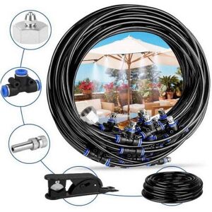 YMYNY Garden Sprinkler, 20M Spray System with 20 Nozzles Cooling Garden Sprinkler with Durable Hose and Removable Nozzle for Garden Patio Trampoline YMYNY Garden Sprinkler, 20M Spray System with 20 Nozzles Cooling Garden Sprinkler with Durable Hose and Removable Nozzle for Garden Patio Trampoline
