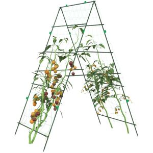 Garden Trellises for Climbing Plants 3 pcs A-Frame Steel vidaXL Garden Trellises for Climbing Plants 3 pcs A-Frame Steel vidaXL