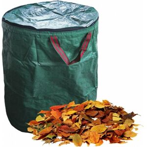 SERBIA Sacs à déchets de jardin, grande capacité avec couvercle et poignées, sacs poubs pliables et étanches, 3 tailles : 120 L/272 L/300 l (taille : 120 l) SERBIA Sacs à déchets de jardin, grande capacité avec couvercle et poignées, sacs poubs pliables et étanches, 3 tailles : 120 L/272 L/300 l (taille : 120 l)
