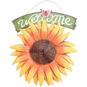 Tlily - Garden Welcome Signs Metal Hanging Decorative Sunflower Outside Hand-Painted Plaque for Front Door Tlily - Garden Welcome Signs Metal Hanging Decorative Sunflower Outside Hand-Painted Plaque for Front Door