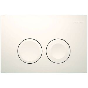 Delta25 Flush Plate for Dual Flush - White Alpine - Geberit Delta25 Flush Plate for Dual Flush - White Alpine - Geberit