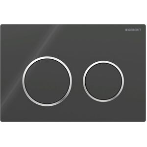 Geberit Kappa 50 Dual Push Button Flush Plate Concealed Cistern Black & Chrome Geberit Kappa 50 Dual Push Button Flush Plate Concealed Cistern Black & Chrome