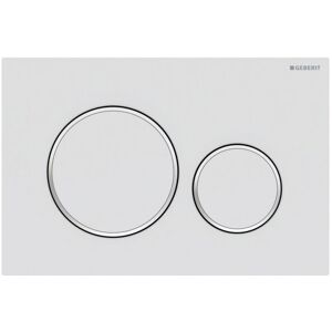 Sigma20 Dual Flush Plate - Matt White - Geberit Sigma20 Dual Flush Plate - Matt White - Geberit
