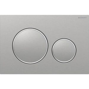 COOCHEER Geberit Sigma20 flush plate for dual flush: brushed, pearl effect coating, polished (115.882.SN.1) COOCHEER Geberit Sigma20 flush plate for dual flush: brushed, pearl effect coating, polished (115.882.SN.1)