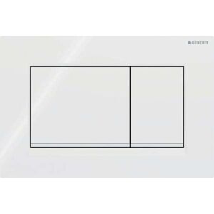 COOCHEER Geberit Sigma20 (formerly Sigma30) square flush plate for dual flush: white, matt white (115.883.11.1) COOCHEER Geberit Sigma20 (formerly Sigma30) square flush plate for dual flush: white, matt white (115.883.11.1)