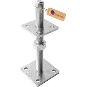 GeZu Impex Adjustable Post Support 70 x 70 mm Electroplated Height Adjust Holder Elevated Base GeZu Impex Adjustable Post Support 70 x 70 mm Electroplated Height Adjust Holder Elevated Base
