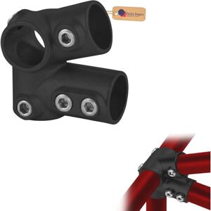 GeZu Impex Eaves Fitting Ø 42 mm Hot Dip Galvanised Black Powder Coated Interclamp 27 Degree Eaves Fitting Roof Pipe Connector GeZu Impex Eaves Fitting Ø 42 mm Hot Dip Galvanised Black Powder Coated Interclamp 27 Degree Eaves Fitting Roof Pipe Connector