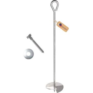 GeZu Impex Ground Anchor 100 x 500 mm Hot Dip Galvanised Earthdriller Screw GeZu Impex Ground Anchor 100 x 500 mm Hot Dip Galvanised Earthdriller Screw