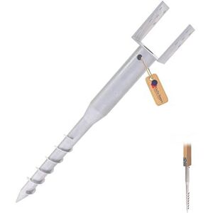 GeZu Impex Ground Screw 71 x 71 x 865 mm Hot Dip Galvanised Single Screw Floor Sleeves, Pole, Support Legs GeZu Impex Ground Screw 71 x 71 x 865 mm Hot Dip Galvanised Single Screw Floor Sleeves, Pole, Support Legs