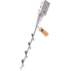 GeZu Impex Post Holder 71 x 71 mm Hot Dip Galvanised fence holder ground screw GeZu Impex Post Holder 71 x 71 mm Hot Dip Galvanised fence holder ground screw