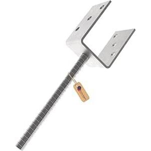 GeZu Impex Post Holder U 81 x 300 mm Hot Dip Galvanised fence brackets support shoe GeZu Impex Post Holder U 81 x 300 mm Hot Dip Galvanised fence brackets support shoe