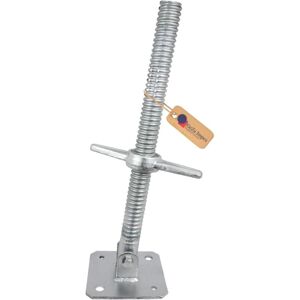 GeZu Impex Scaffold Swivel Base Jack 38 x 800 mm Electroplated Height Adjustable Base Leveling Screw Jack GeZu Impex Scaffold Swivel Base Jack 38 x 800 mm Electroplated Height Adjustable Base Leveling Screw Jack
