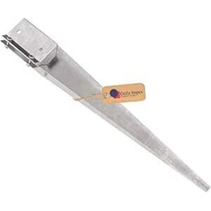GeZu Impex Swift Clamp Drive In Post Support 100 x 100 x 750 mm Hot Dip Galvanised Fence Post Spikes Ground Anchor Fence Post Holder Drive Down Spike GeZu Impex Swift Clamp Drive In Post Support 100 x 100 x 750 mm Hot Dip Galvanised Fence Post Spikes Ground Anchor Fence Post Holder Drive Down Spike